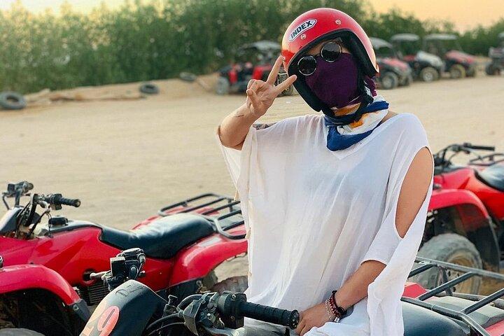 Hurghada: Super Safari Adventure ATV Quad, jantar e passeio de camelo