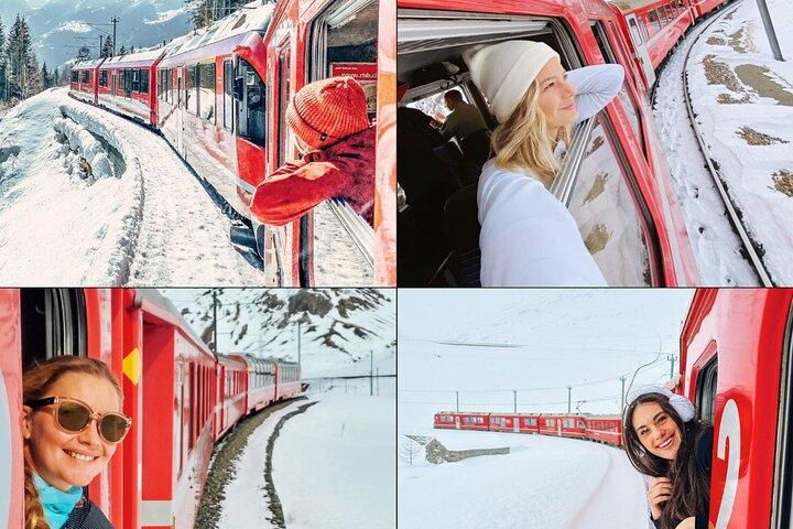 De Milão: Trem Vermelho Bernina e Tour de St. Moritz