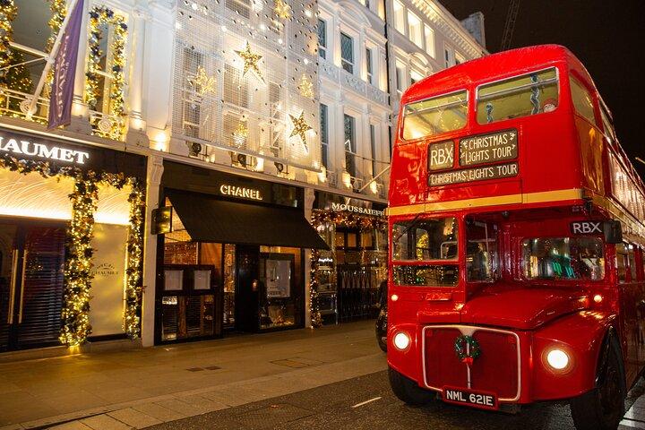 London Christmas Lights Tour by Vintage Double-Decker Bus