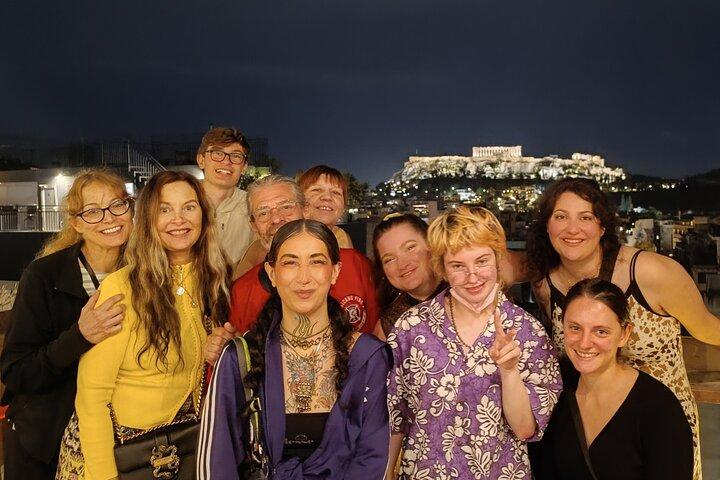 Athens Rooftop Pub Crawl w / Akropolis vyer och fest