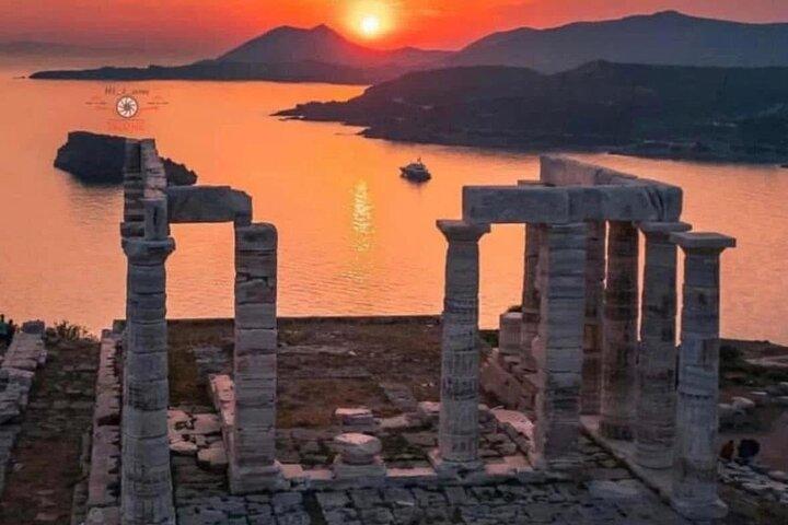Excursão ao Cabo Sounion: excursão privada ao Templo de Poseidon e excursão com áudio