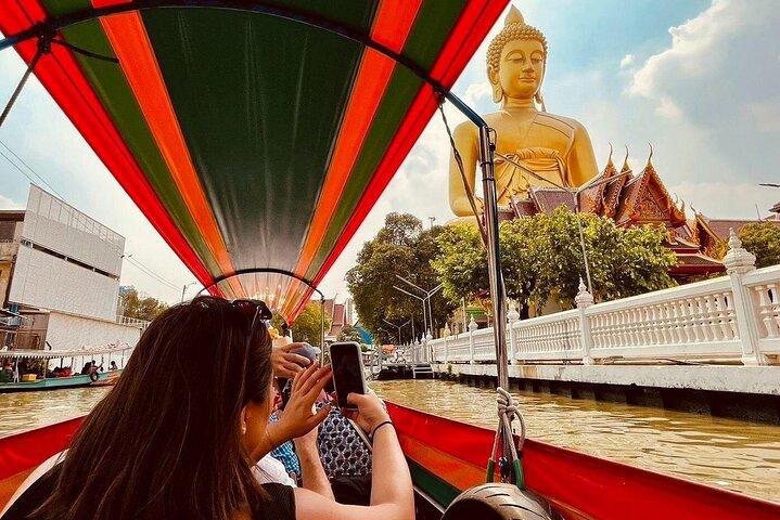 Tour en barco por el Canal de Bangkok hasta el Gran Buda – Crucero de 1 hora