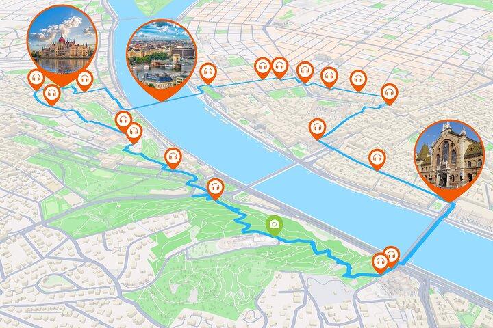 Budapest Visite audioguidée à pied 3h45 et 23 commentaires audios