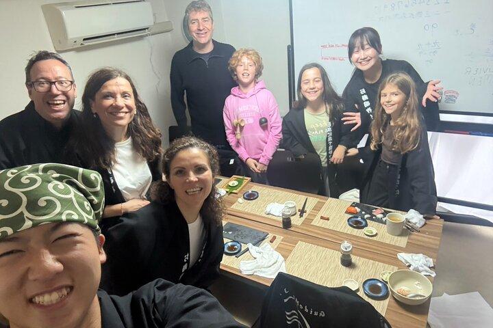 Mochi Pounding and Sushi Making Experience in Tokyo