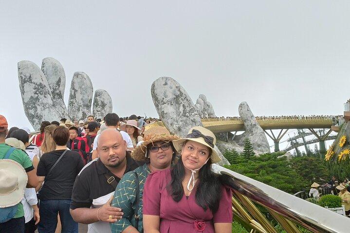 Tour del ponte Golden bridge e del drago a Da Nang dal porto di Chan May con una guida