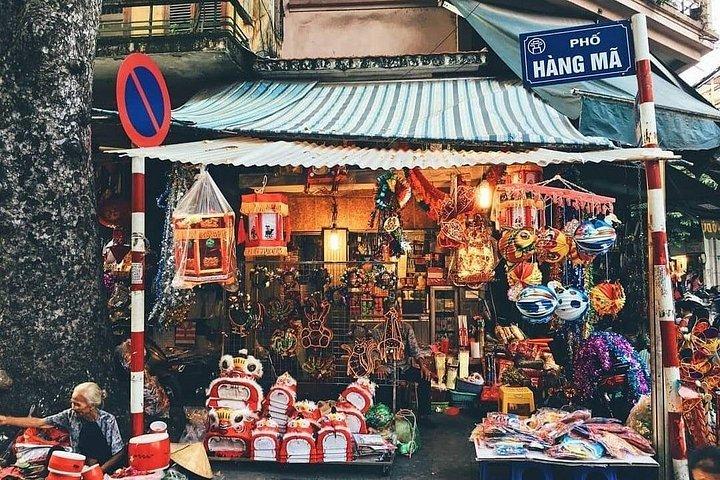 ハノイプライベートウォーキングツアー：旧市街ハイライト＆電車通り