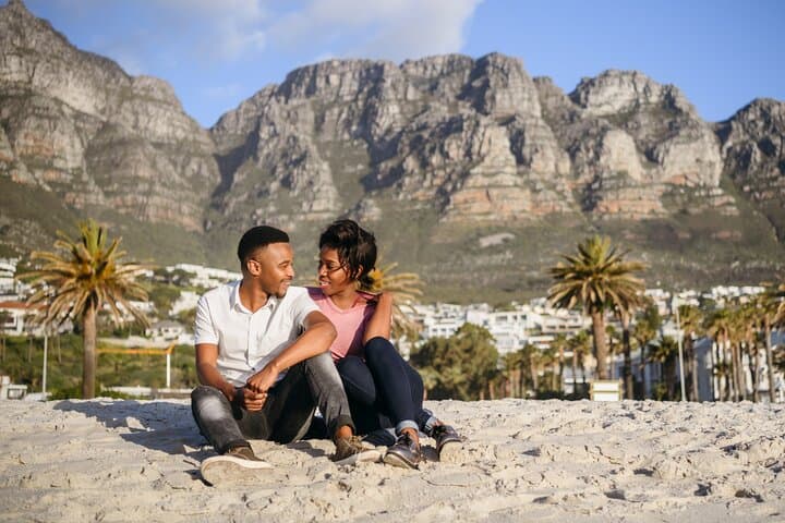 Camps Bay Beach Photoshoot with Table Mountain Views