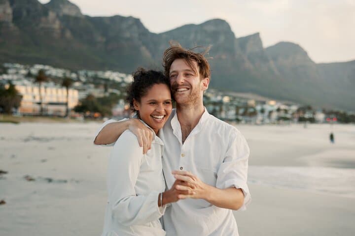 Camps Bay Beach Photoshoot with Table Mountain Views