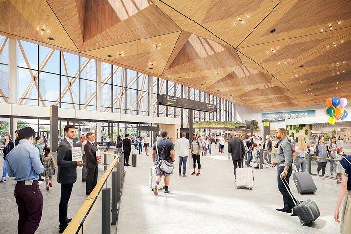 オークランド空港から市内ホテルへの送迎
