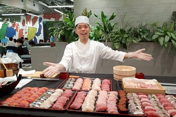 寿司職人と築地魚市場寿司ワークショップ