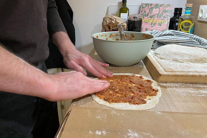 Turkish Lahmacun Cooking with Cocktails