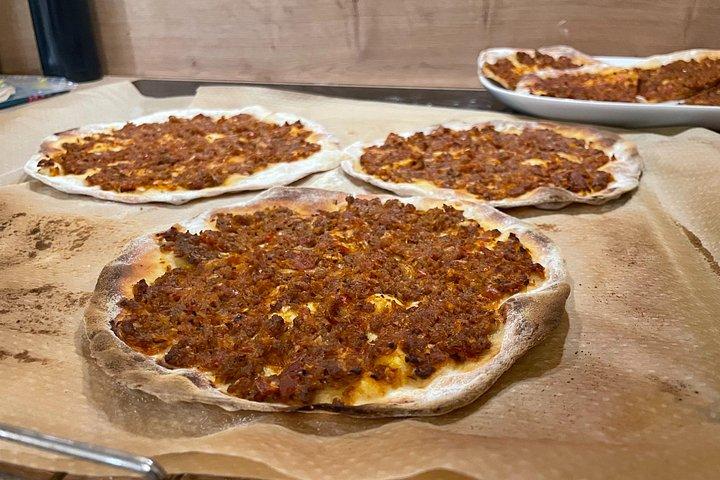 Turkish Lahmacun Cooking with Cocktails