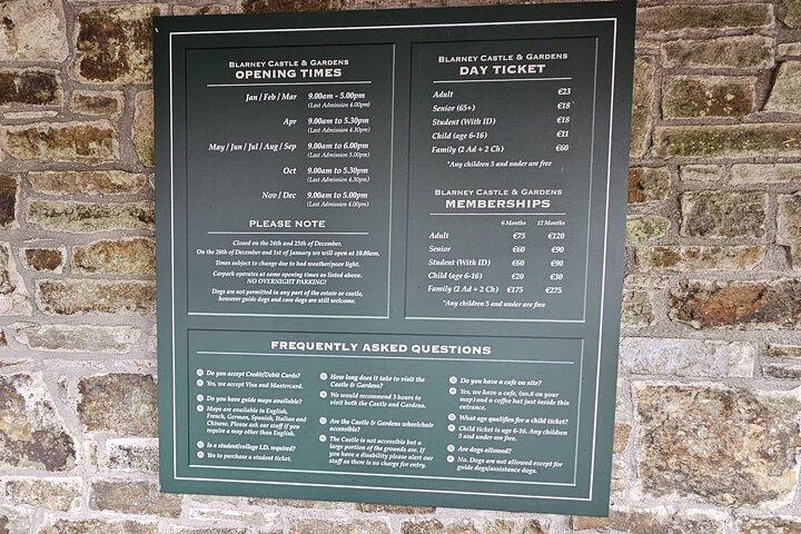 Excursion d'une journée au château de Blarney et à Kinsale