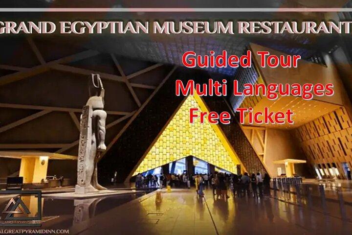 Visita de dia inteiro ao Grande Museu Egípcio, Pirâmides de Gizé, e Saqqara