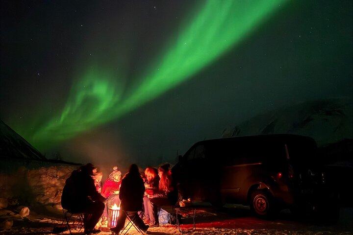 Norrskenstur i Tromsø på spanska med foton inkluderade
