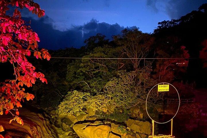 Night Zipline Adventure with Dinner and Show in Puerto Vallarta