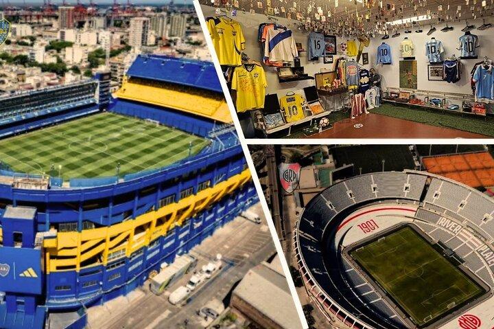 Tour de estadios Boca Juniors y River Plate + Museo TOP.