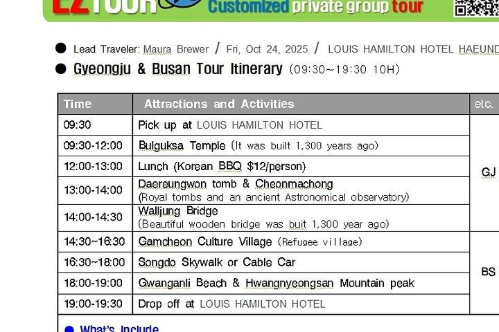 Happy^^ UNESCO World Heritage Gyeongju & Busan to-by tur.