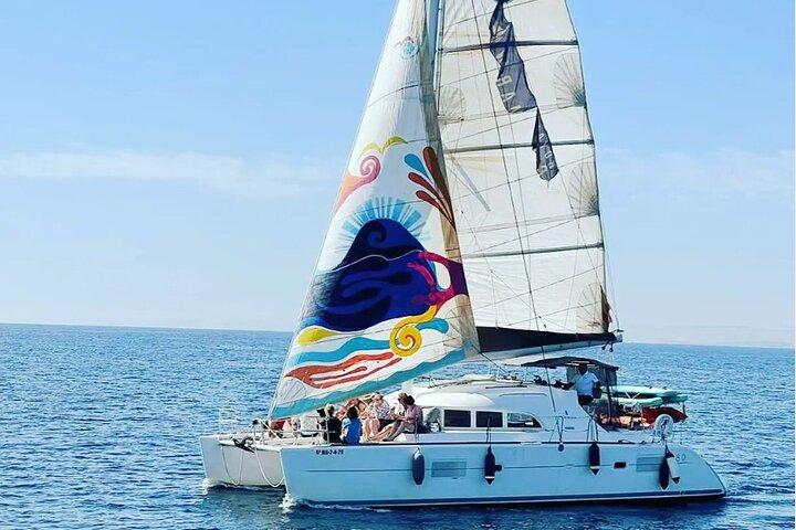 Marbella: catamarano privato con bevande e snack