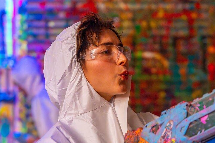 Private neon lys skydning og spinning kunst klasse i LA