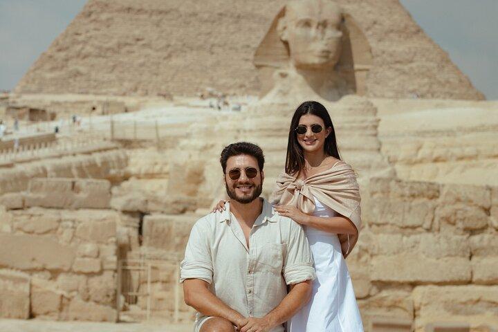 Tour di mezza giornata Giza Pyramids & Sphinx Tour con grande fotografo