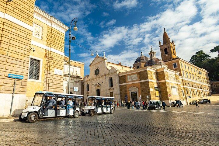 Recorrido guiado por Roma por la ciudad en carrito de golf con helado