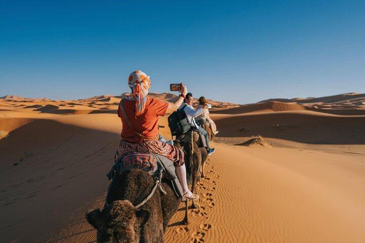 Sunset Camel Ride com Starry Desert Dinner e Fire Show