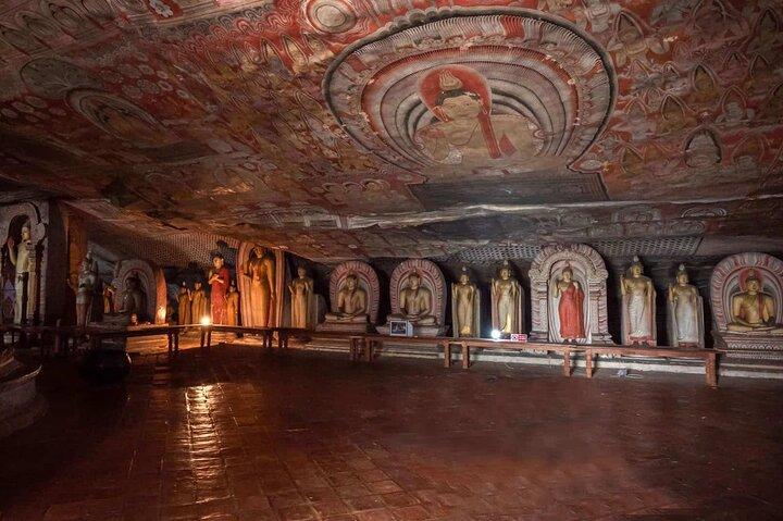Sigiriya Rock Fortress och Dambulla Day Tour från Bentota
