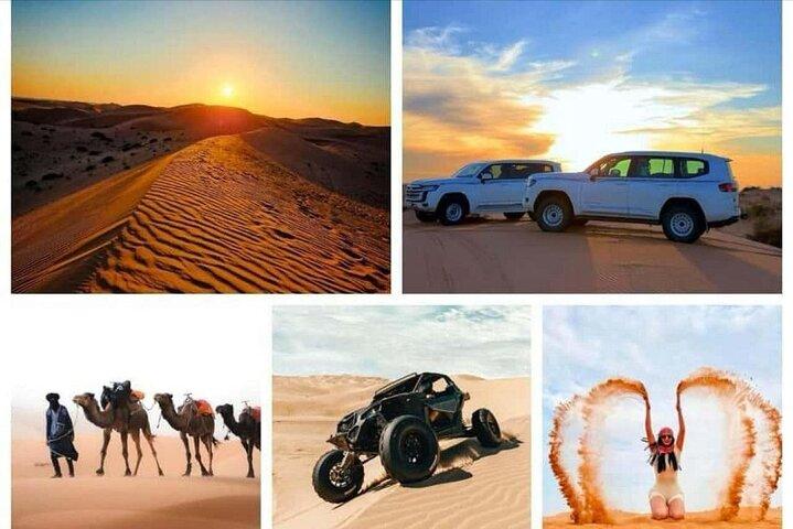 "Doha Desert : Safari, Sandboarden, Camel Ride & Binnenzee"