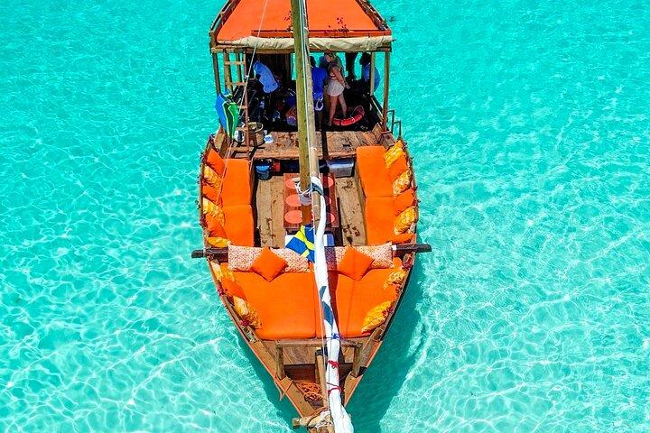 Privado/Compartiendo : Explora la isla Mnemba con un dhow