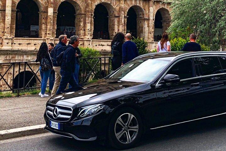 Transfert privé de Sorrente à Rome ou vice versa avec possibilité d'arrêt à Pompéi