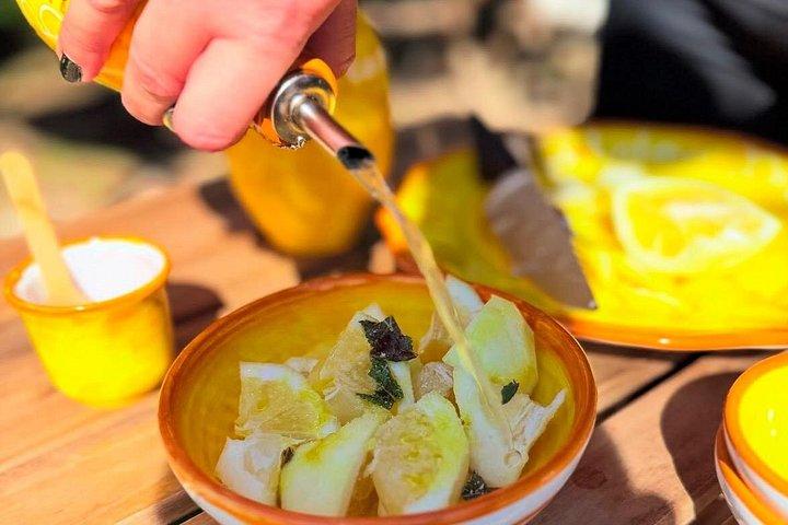 レモン畑を巡るツアーでレモンの小径を味わう