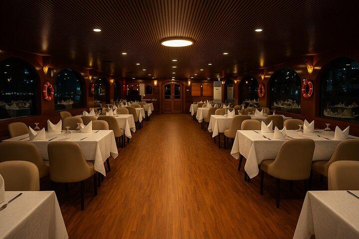 Luxury Dhow Dinner Cruise at Dubai Marina with Buffet and Shows