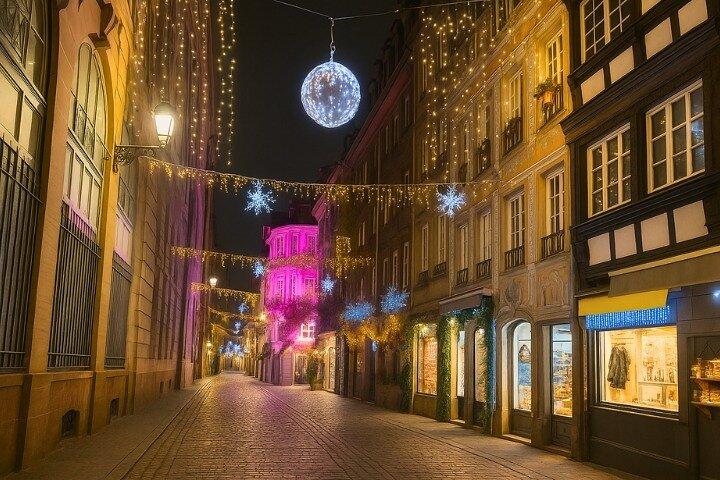 Estrasburgo Christmas Magic Self-Guided Walking Tour com um APP