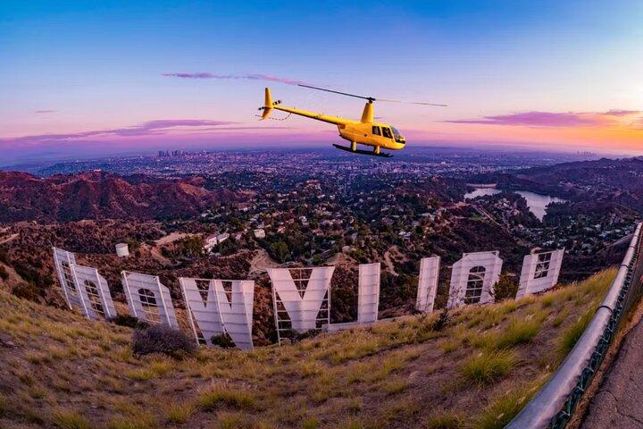 Los Angeles Hollywood Skylt & Stadsrundtur med helikopter