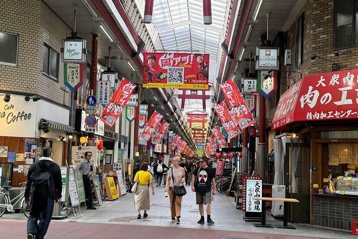 Osaka : Marche du marché de Tenjinbashi et visite d'Osaka Tenmangu