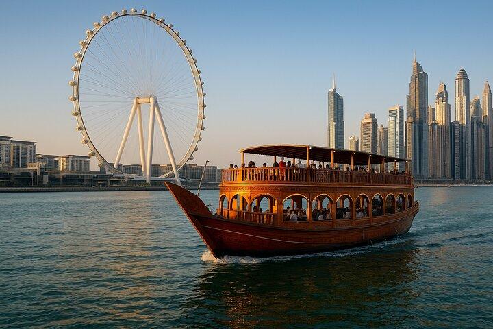 Luxury Dhow Dinner Cruise at Dubai Marina with Buffet and Shows