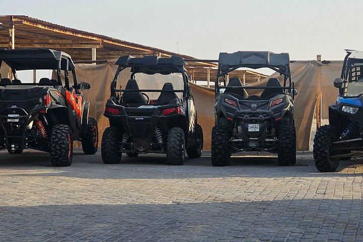 Doha:ATV, Quad or Buggy Dune Bashing, sandboarding & camel ride