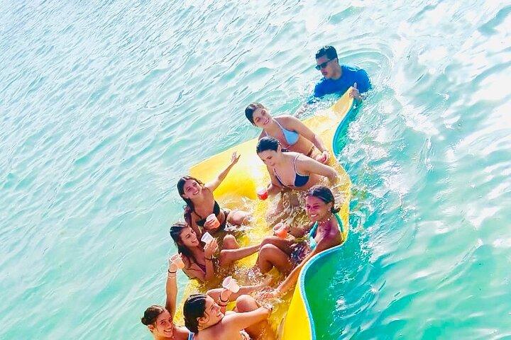 Sand Bar Punta Cana, snorkelen, feestboot, drankcruisefeest