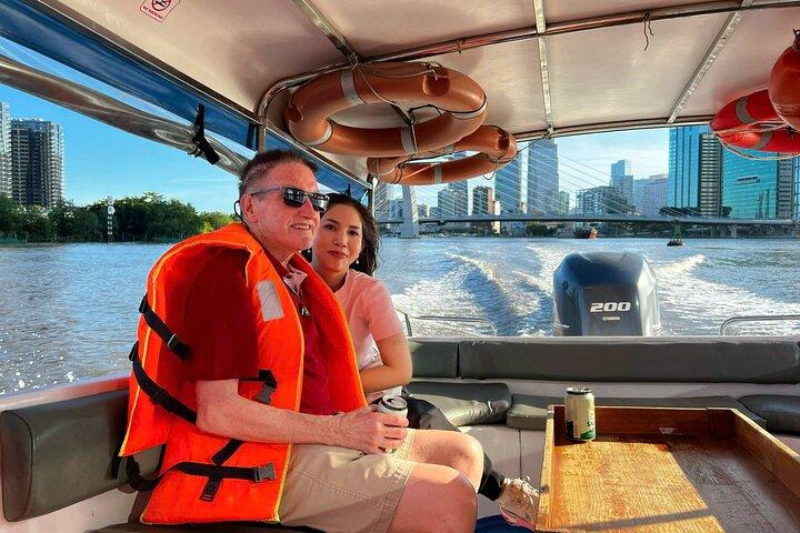 Sunset City-Dragon Floating Temple sur la rivière avec LUXE SPEEDBOAT