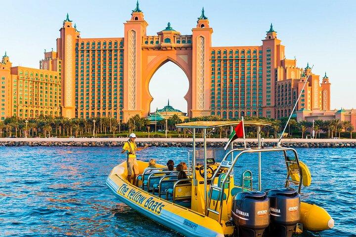 Dubai Yellow Boat Tour Marina Palm e Burj Al Arab