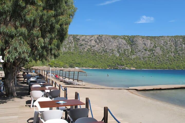 Athens: Lake Vouliagmeni Corinthian Swim & Heraion site Sunset