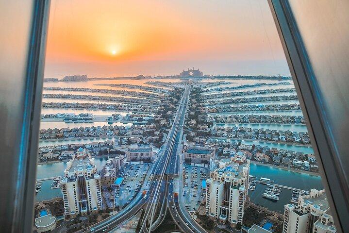 Het uitzicht op de Palm Iconic Palm Jumeirah uitzicht met transfers