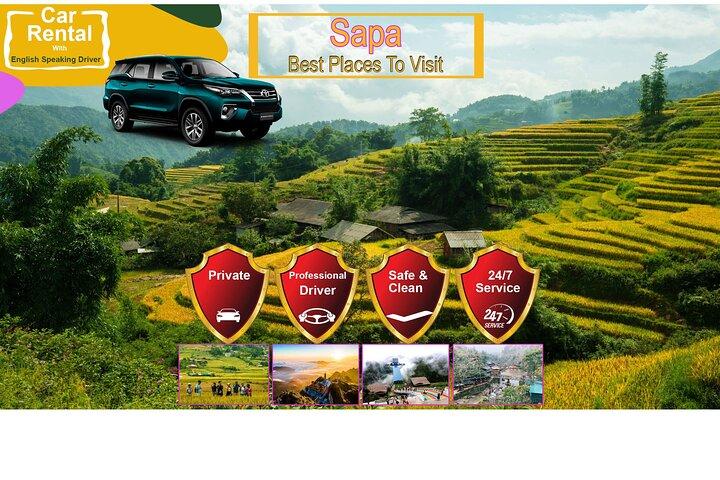 Sapa Noleggio Auto Privato–Mezza Giornata & Autista Parlante Inglese
