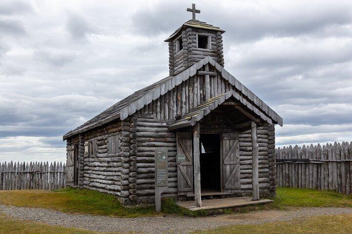 Privérondleiding aan wal: Fuerte Bulnes vanuit de haven van Punta Arenas