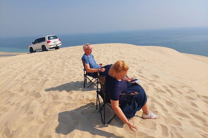 Doha Desert Safari Dune Bashing, paseo en camello y visita al mar interior