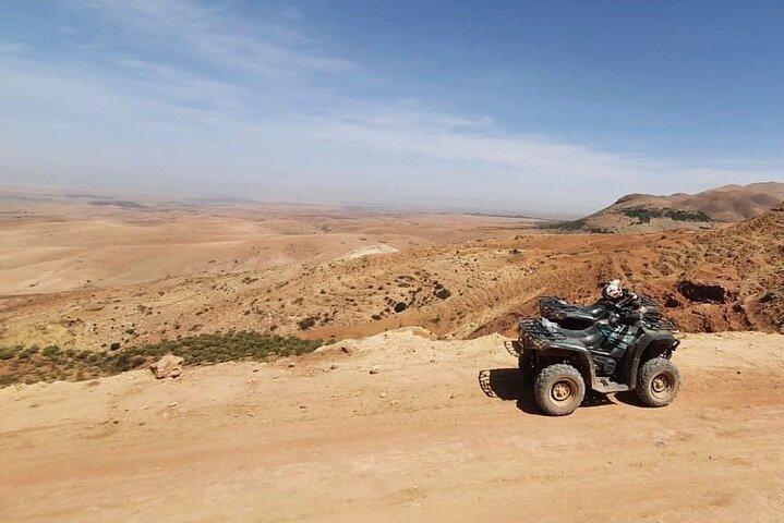 Marrakech: Agafay désert 1h buggy dîner spectacle et Dromadire