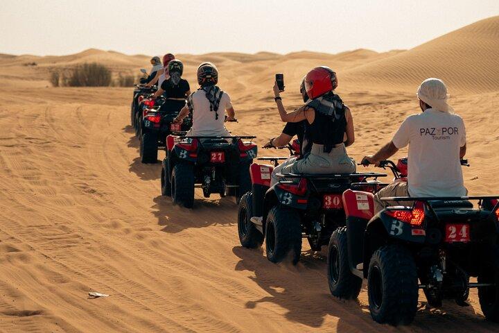 Dubai Halve dag Desert Safari ATV of Buggy rijden & Sandboarden