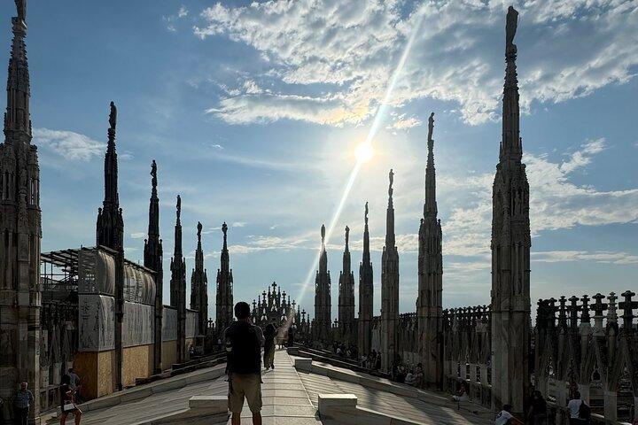 Mailänder Dom und Zugang zum Dach mit Audioguide App