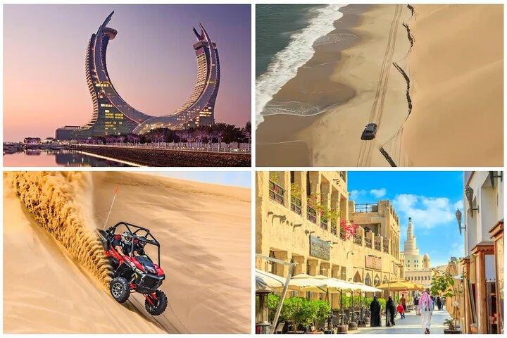 City Tour & Desert Safari com Camel Ride e Sand-boarding